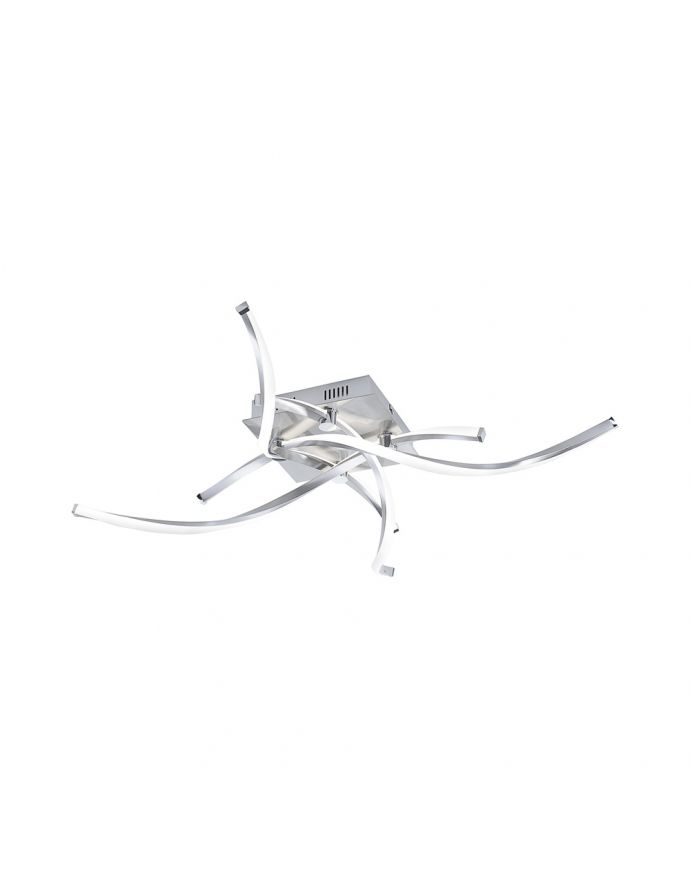 LED-Deckenleuchte, futuristisch, filigran, dimmbar, Eye-Catcher, silber